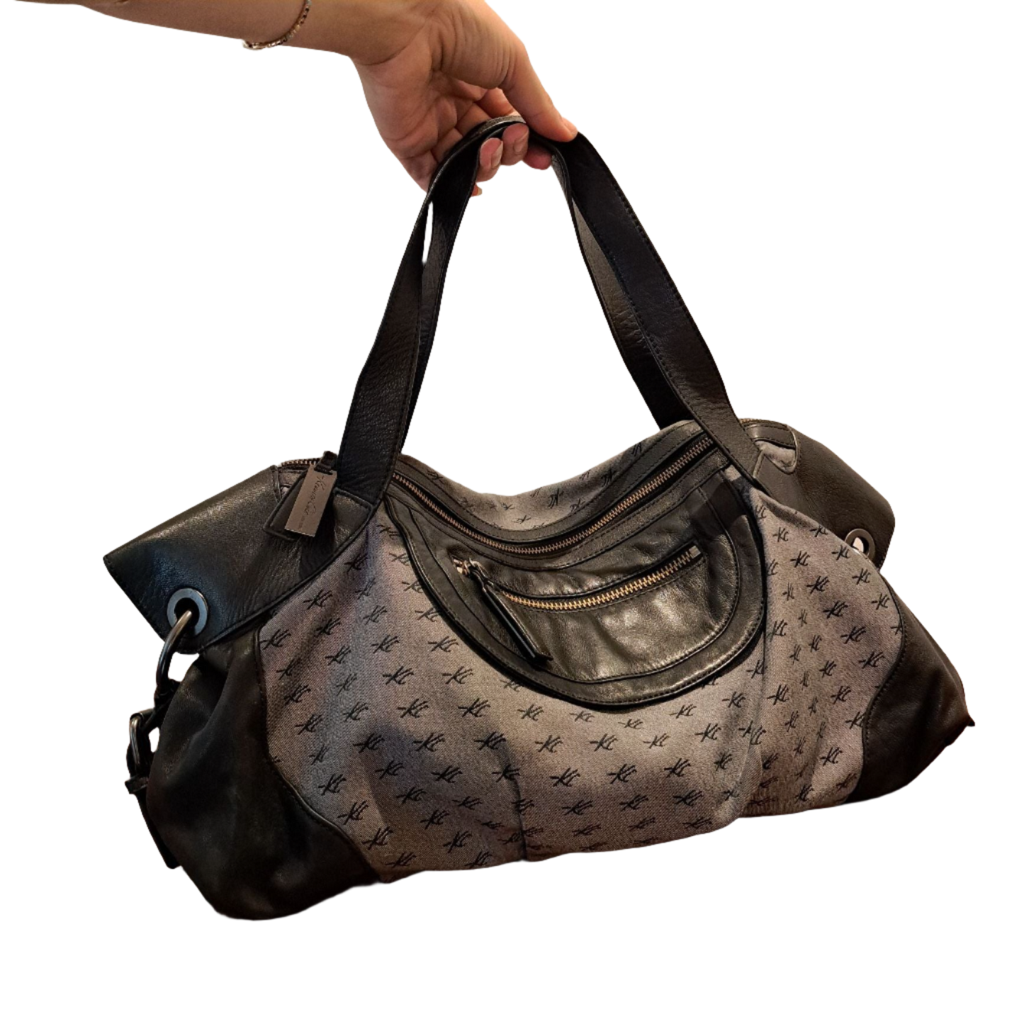 Kenneth Cole - Grey leather Handbag (HB0039)