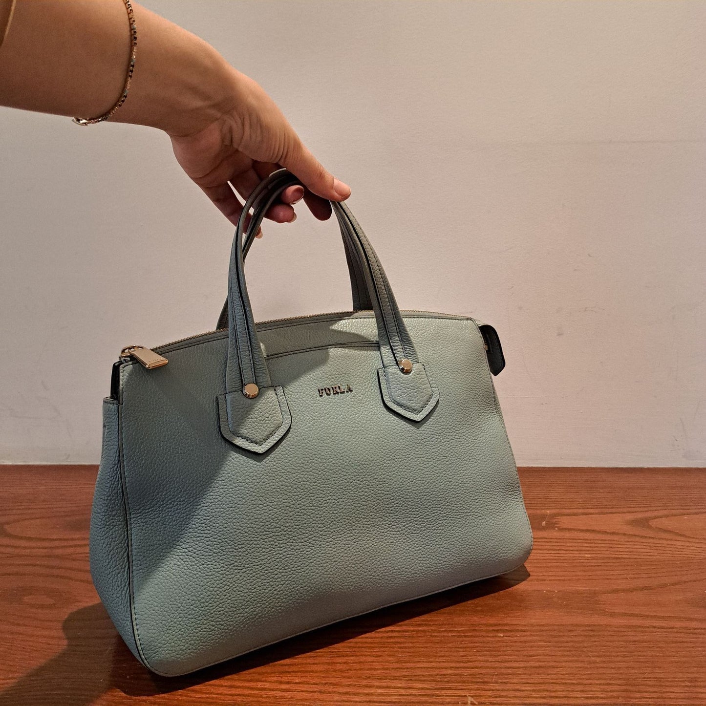 Furla Light Blue Handbag (HB0044)