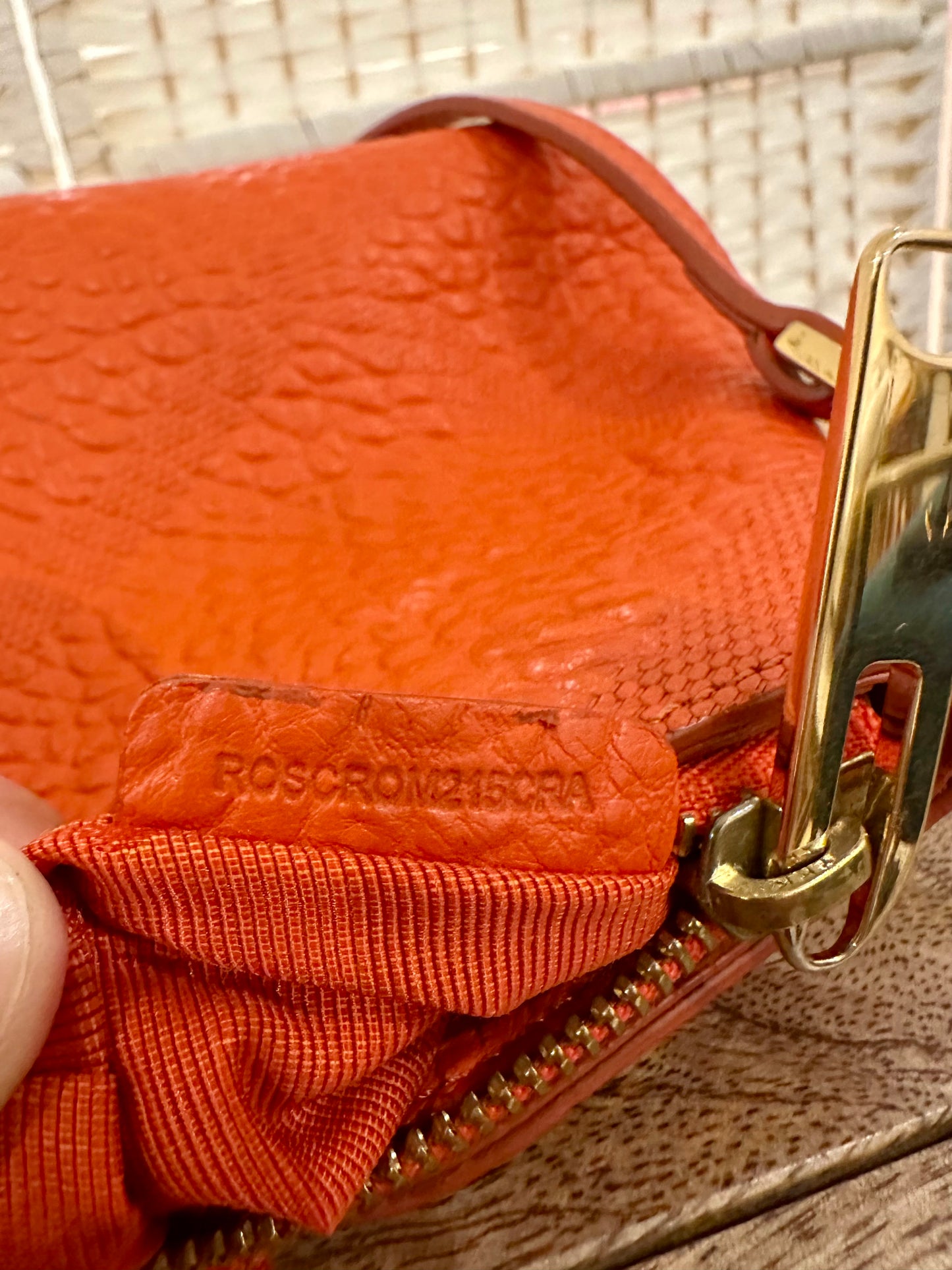 Burberry- shoulder bag orange leather- HB0058