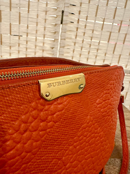 Burberry- shoulder bag orange leather- HB0058