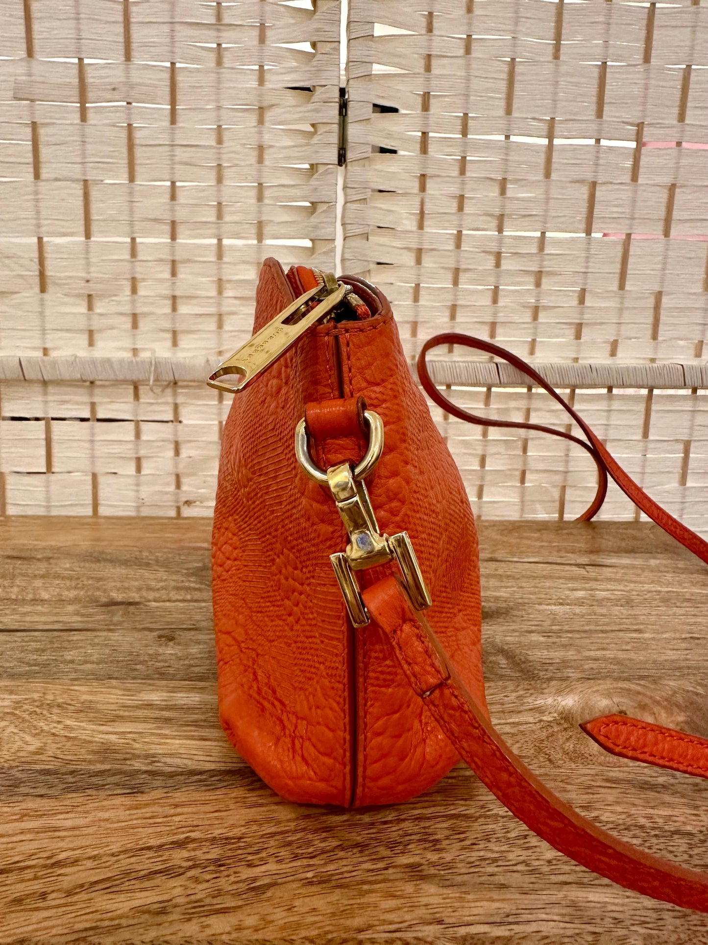 Burberry- shoulder bag orange leather- HB0058